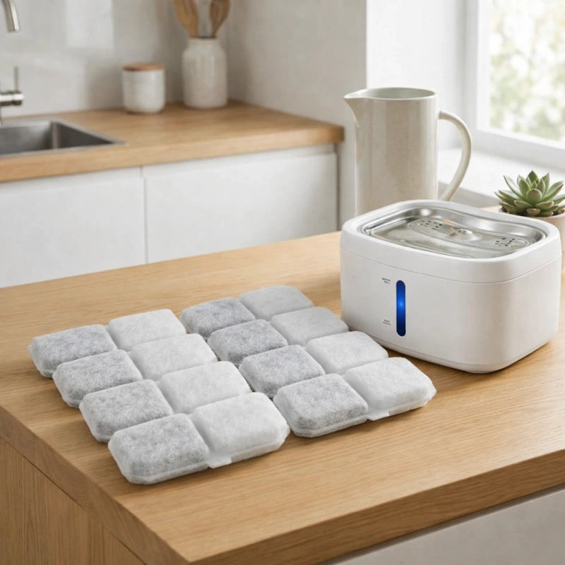 Fontaine à eau pour chat avec filtres de remplacement