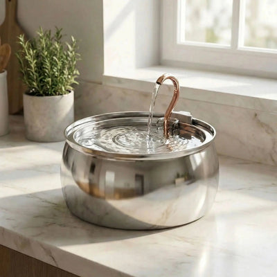 Fontaine à eau pour chat silencieuse eau fraîche coule doucement