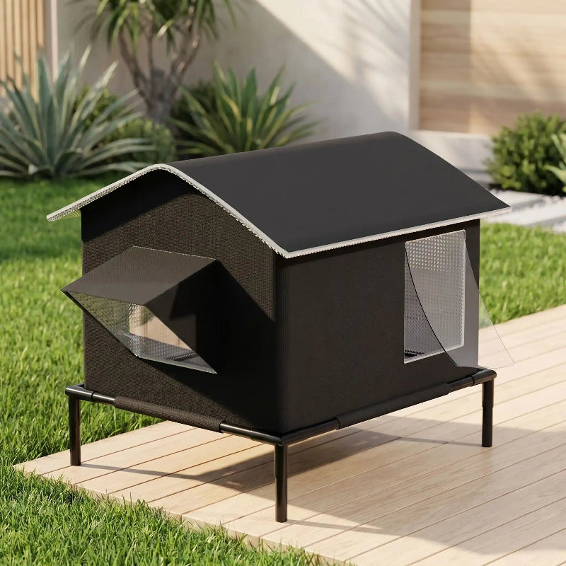 Cabane exterieur pour chat jardin moderne