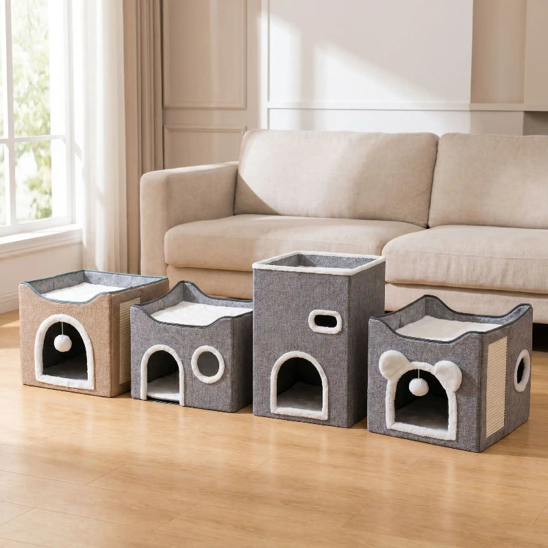Cabane pour chats 4 modeles