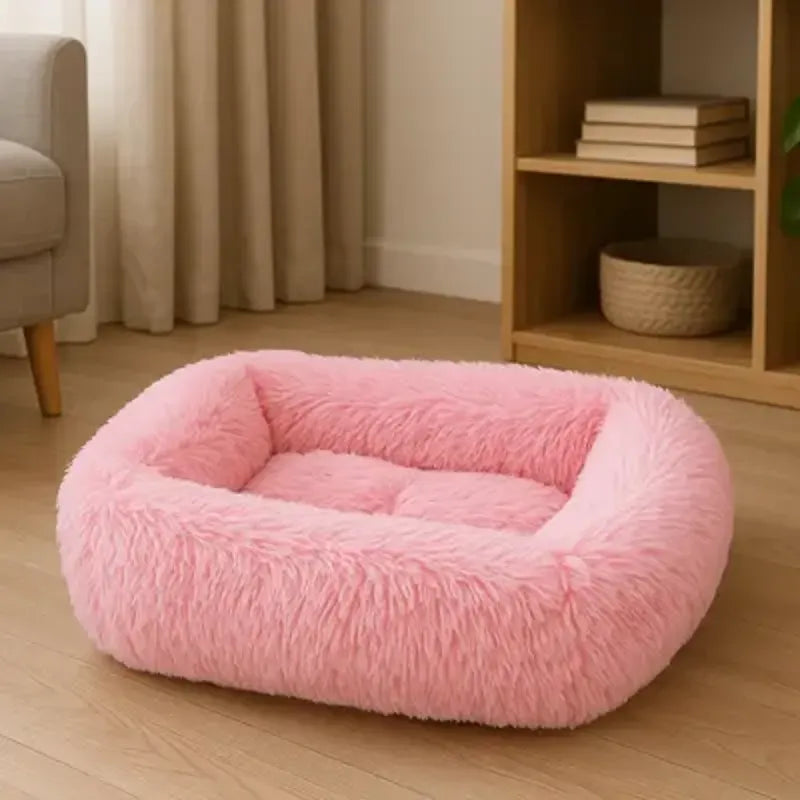 Coussin pour chat rose douillet idéal pour chat allongé