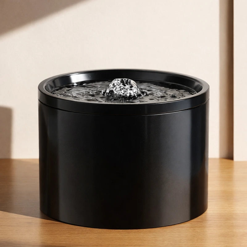 fontaine à eau pour chat céramique noire