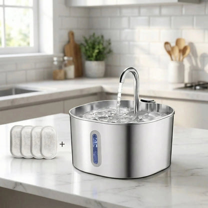 Fontaine à eau pour chat avec quatre filtres