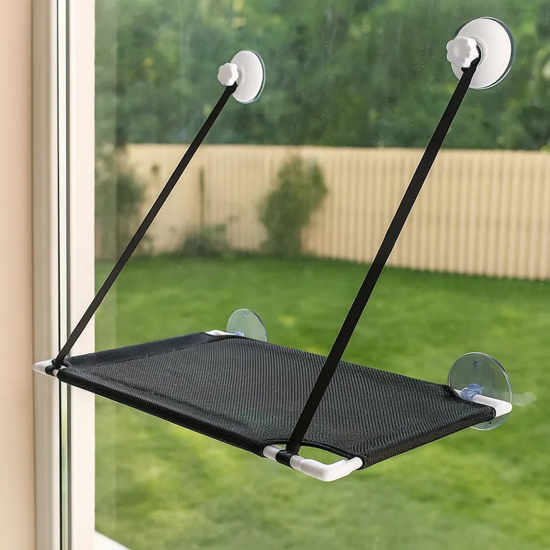 hamac pour char simple noir a ventouse