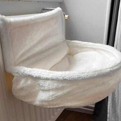 hamac radiateur pour chat blanc