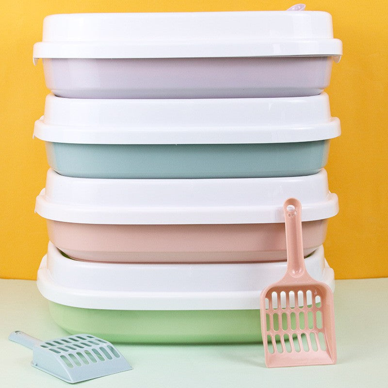 Litière pour chat pastel quatre couleurs