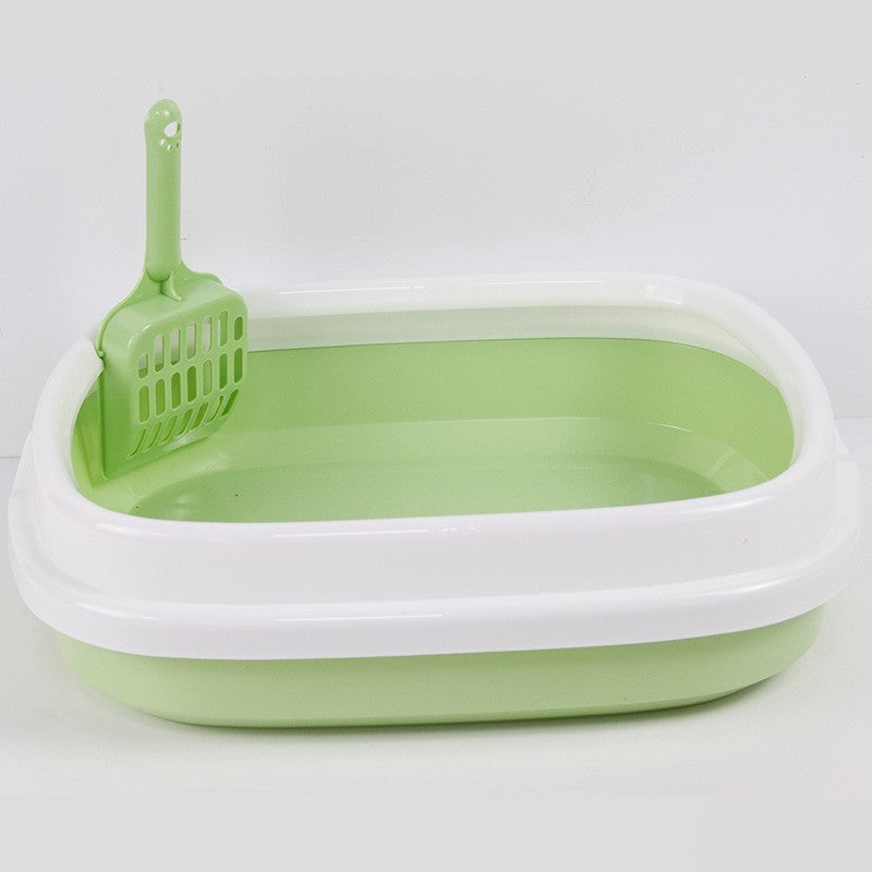 litière pour chat vert