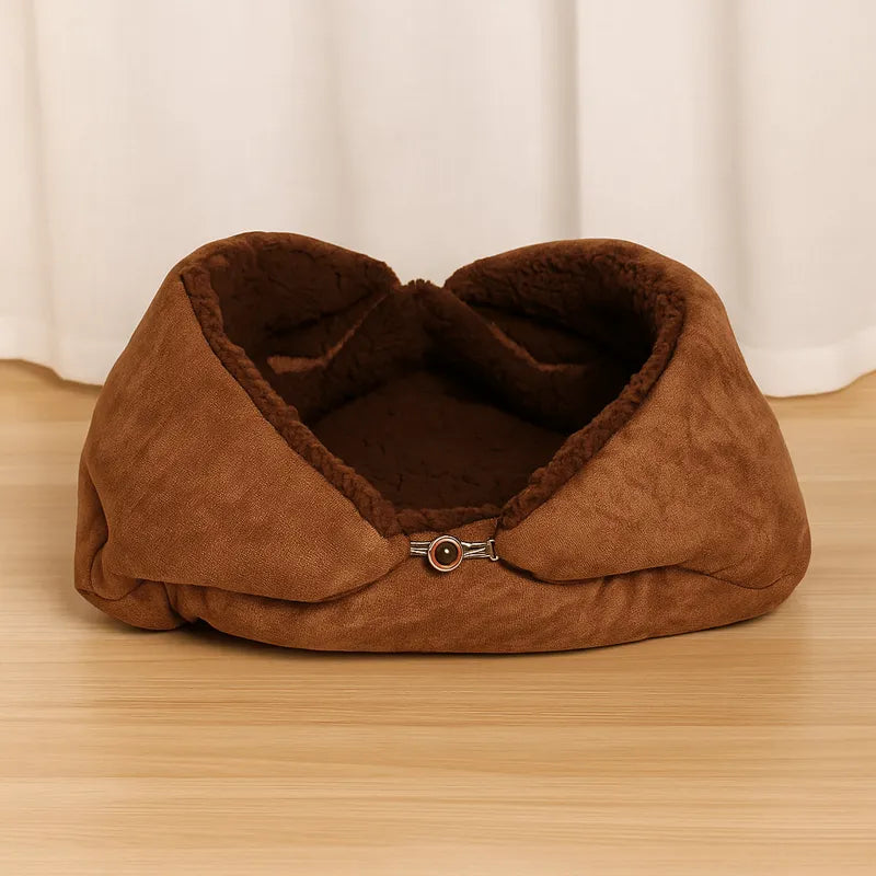 Panier chat café deux fonctions confortable design pratique et doux