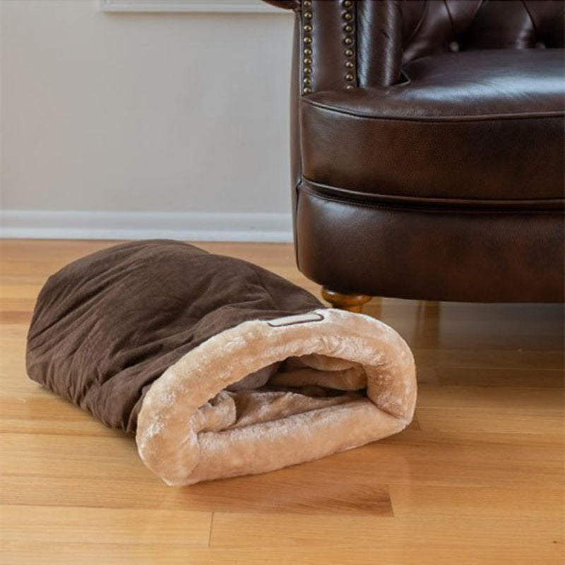 Panier chat sac de couchage café confortable et douillet