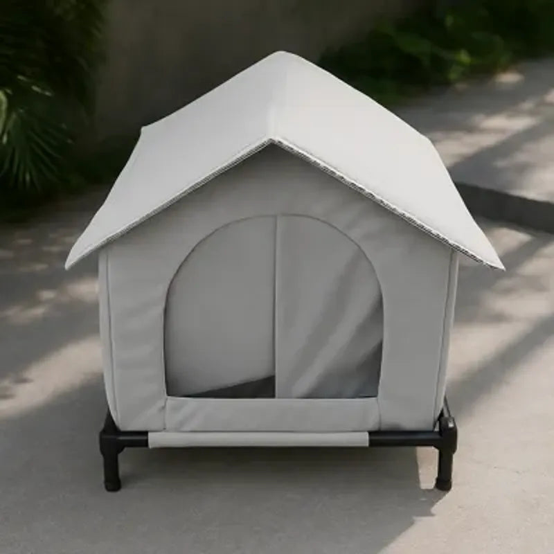 Tente pour chat extérieur grise confortable pour intérieur